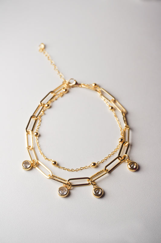 Tobillera estilo princesa