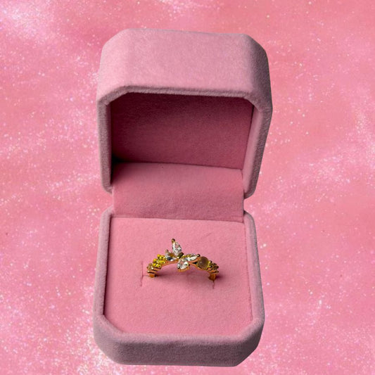 Anillo Amor Sutil Amarilla