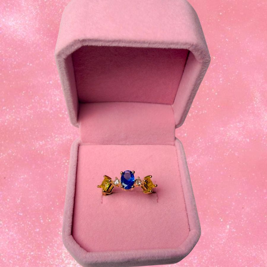 Anillo Promesa Azul